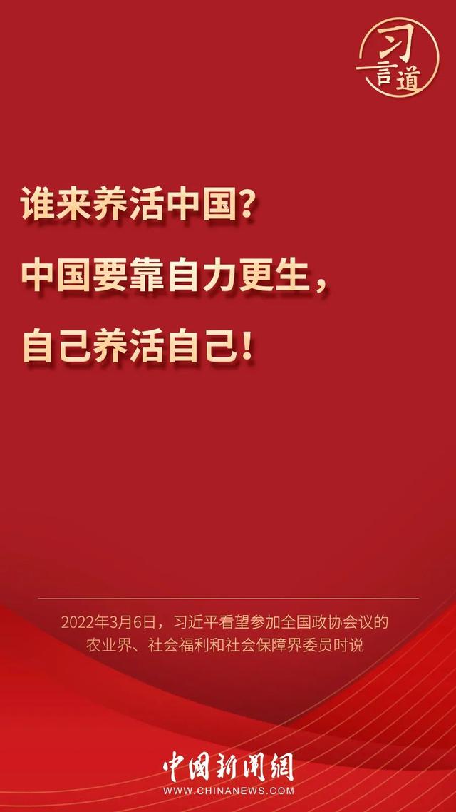 習言道丨習近平為何再答“誰來養(yǎng)活中國”？
