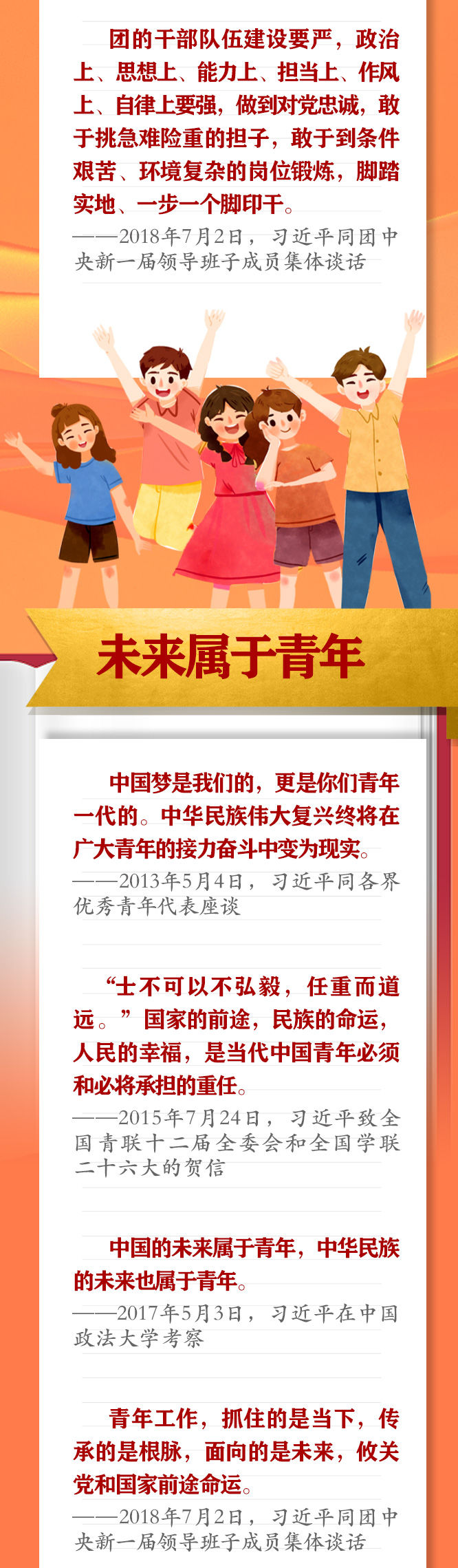 手繪長卷 | 共青團員們，總書記這些話要牢記