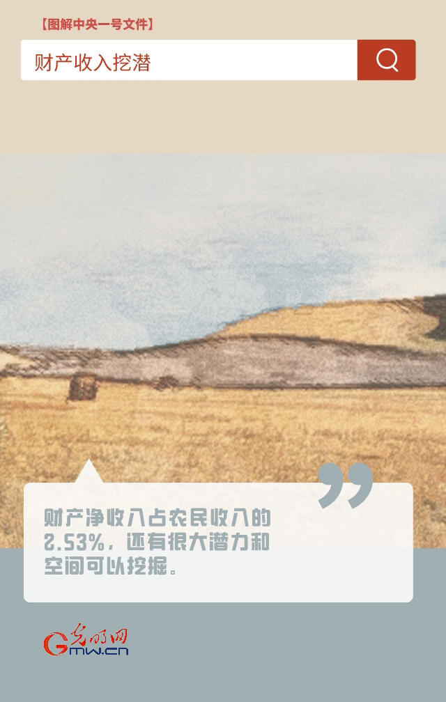 【圖解中央一號文件】“動”漫海報丨今年如何讓農(nóng)民的“錢袋子”鼓起來？