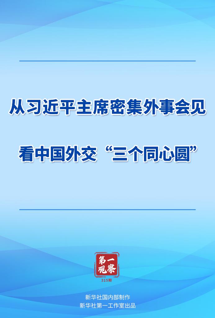 第一觀(guān)察丨從習(xí)近平主席密集外事會(huì)見(jiàn)看中國(guó)外交“三個(gè)同心圓”