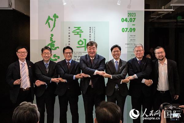 第十四屆光州雙年展中國館開幕式7日在韓國光州隱巖美術館舉行。人民網記者 馬菲攝
