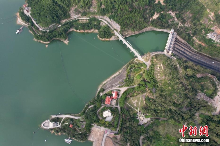 資料圖：俯瞰福建向金門供水工程水源地——泉州山美水庫(kù)。王東明 攝