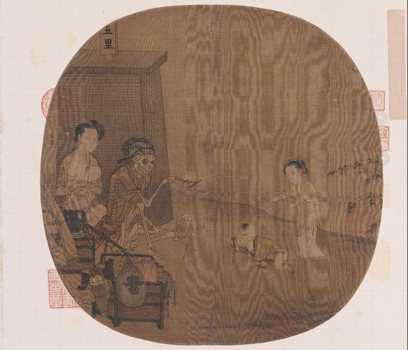 南宋名畫《骷髏幻戲圖》。圖片來源：故宮博物院官方網(wǎng)站