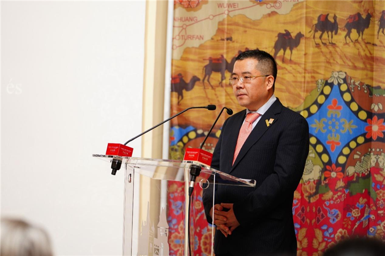 中國駐匈牙利大使龔韜。布達(dá)佩斯中國文化中心供圖