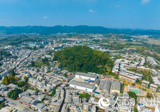 航拍舊州古鎮(zhèn)。人民網(wǎng) 陽茜攝