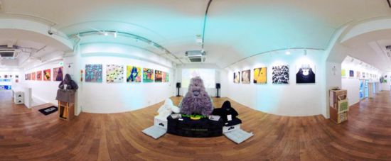 “大衛(wèi)猿”主題展覽現(xiàn)場。（主辦方供圖）