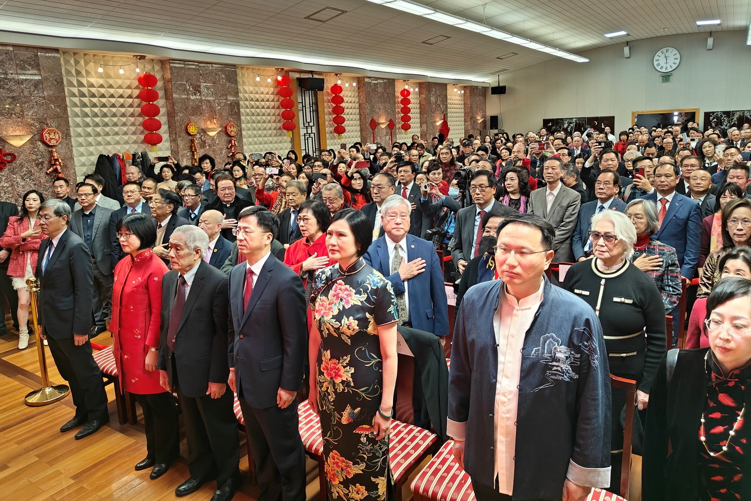 領(lǐng)區(qū)各州代表參加招待會。主辦方供圖