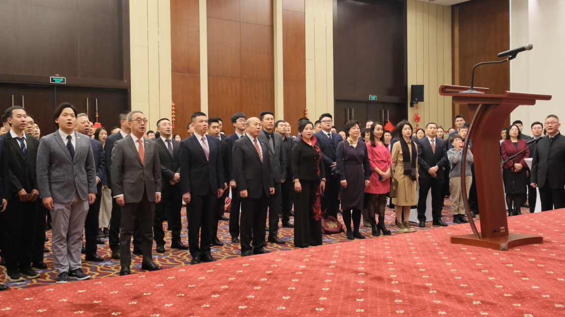 駐白俄羅斯使館2024年新春招待會(huì)現(xiàn)場。 駐白俄羅斯使館供圖