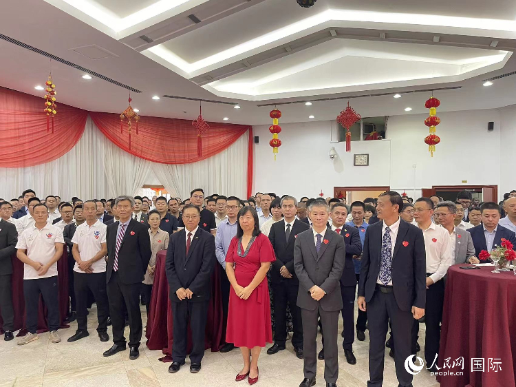 駐尼日利亞使館春節(jié)招待會(huì)現(xiàn)場(chǎng)。人民網(wǎng)記者 姜宣攝