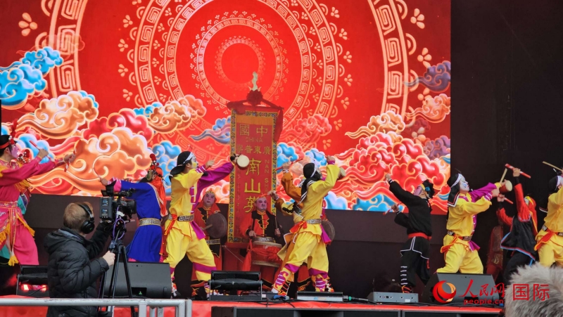 倫敦新春慶典現(xiàn)場(chǎng)。人民網(wǎng) 郭錦標(biāo)、楊浩鵬攝