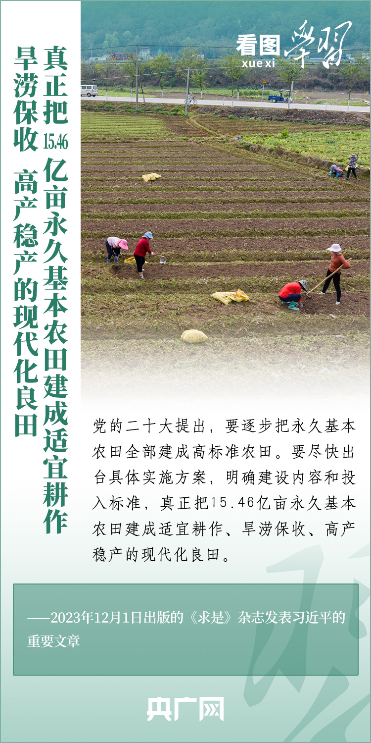 看圖學習丨推廣良田、良種、良法、良機 給農(nóng)業(yè)現(xiàn)代化插上科技的翅膀