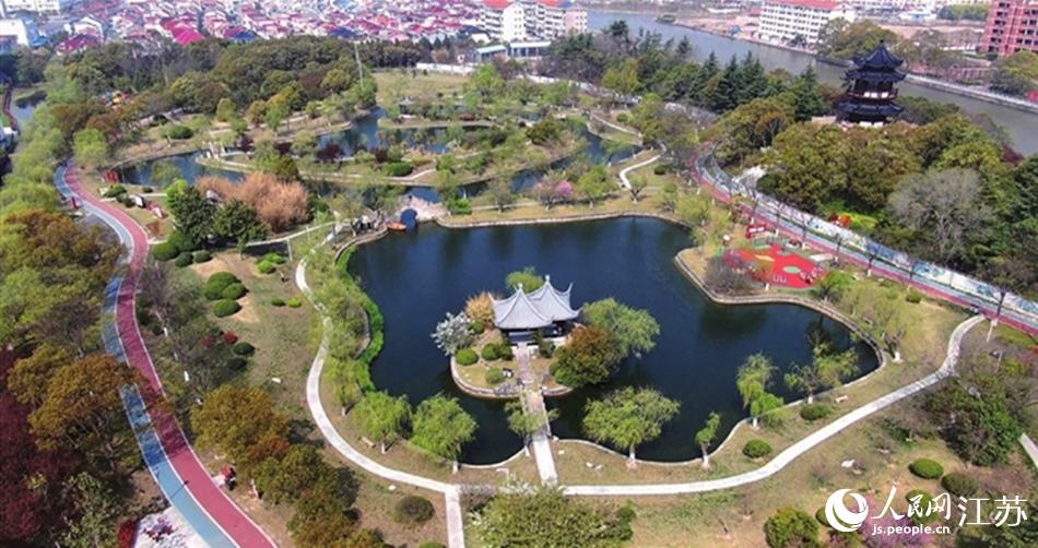 如東縣人民公園。如東縣委宣傳部供圖