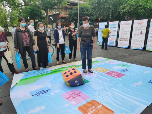 應(yīng)急科普活動現(xiàn)場。四川省應(yīng)急管理廳供圖