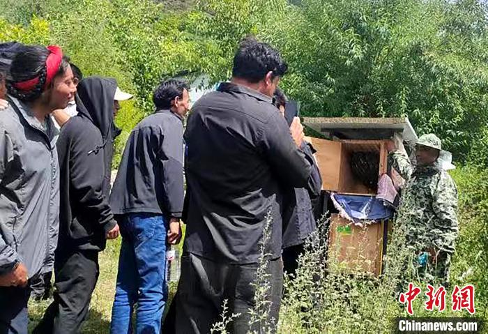 拉久西村村民學(xué)習(xí)養(yǎng)蜂工作流程和防范事項?！〔际忻⒖悼h委宣傳部供圖