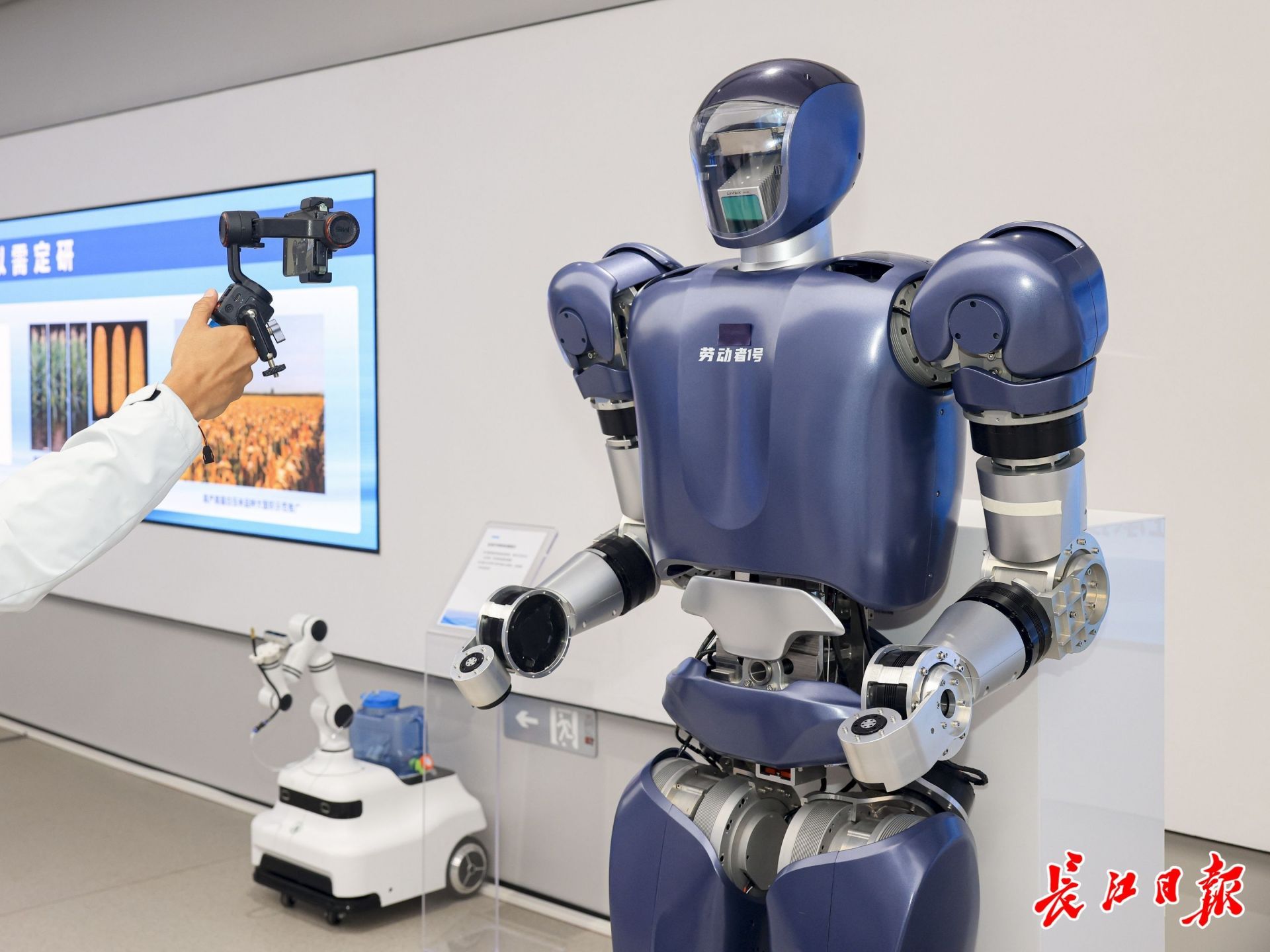 格藍若人形機器人。長江日報記者胡冬冬 攝