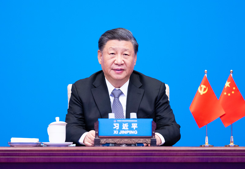 2023年3月15日，習(xí)近平主席在北京出席中國共產(chǎn)黨與世界政黨高層對話會，并發(fā)表題為《攜手同行現(xiàn)代化之路》的主旨講話。