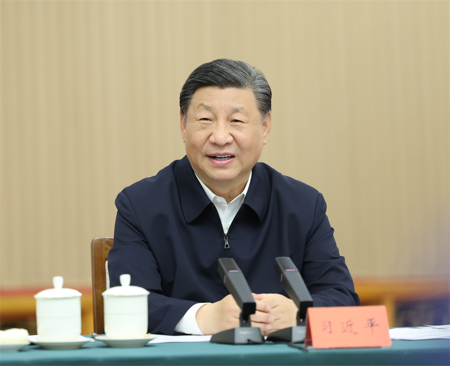 2024年5月23日下午，中共中央總書記、國家主席、中央軍委主席習(xí)近平在山東省濟(jì)南市主持召開企業(yè)和專家座談會(huì)并發(fā)表重要講話。新華社記者 鞠鵬 攝