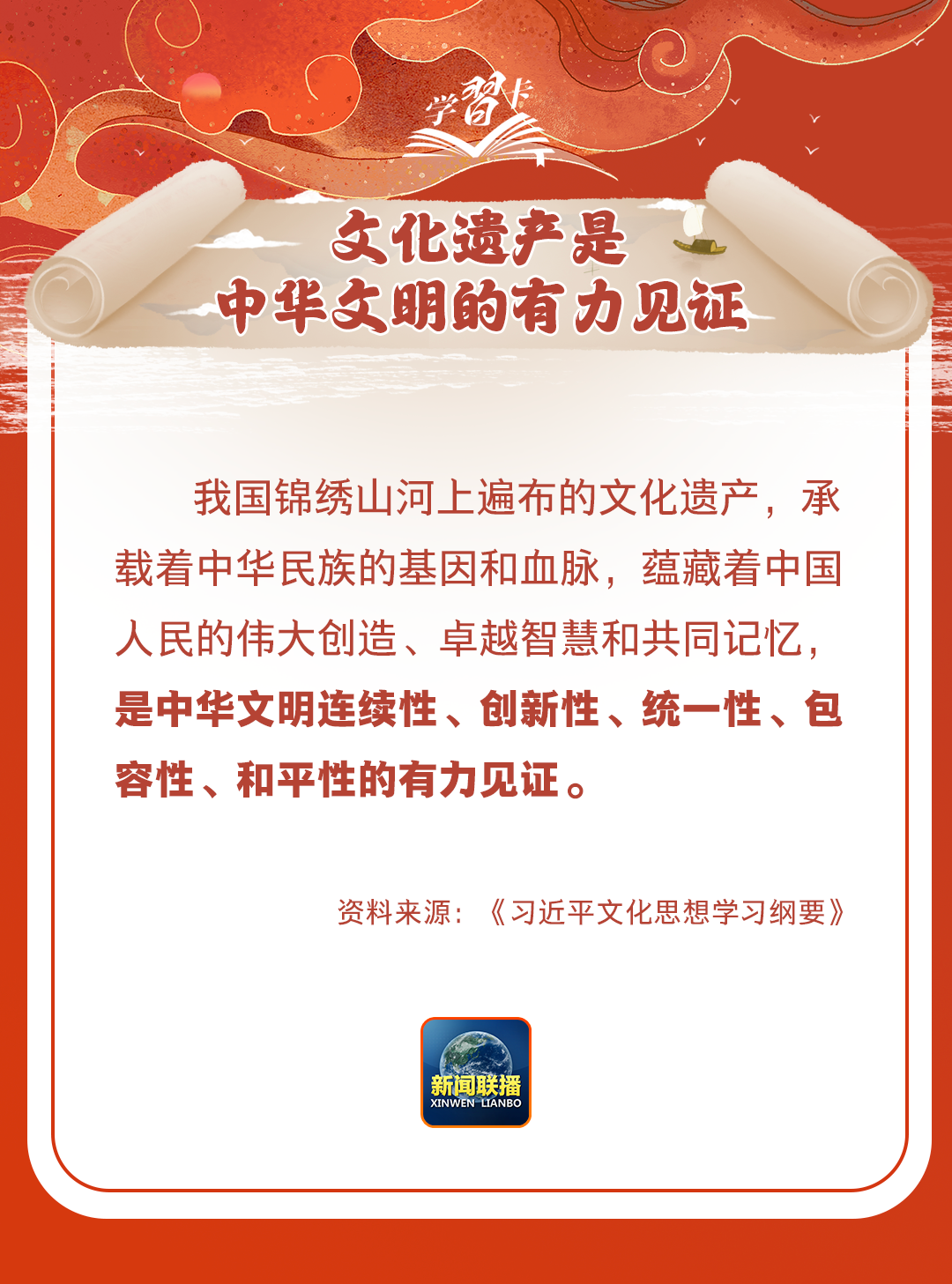 學(xué)習(xí)卡丨守護(hù)好中華民族的文化瑰寶！