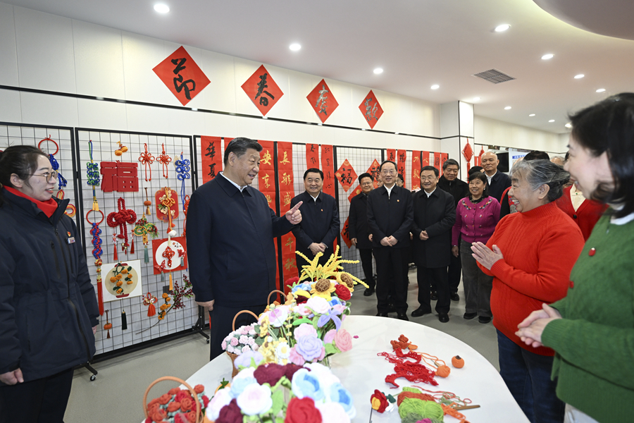 2025年1月23日，習(xí)近平總書記在沈陽大東區(qū)長(zhǎng)安街道長(zhǎng)安小區(qū)社區(qū)黨群服務(wù)中心考察。