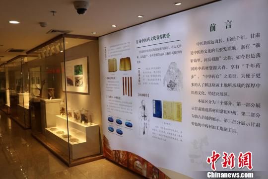 圖為甘肅中醫(yī)藥大學(xué)附屬醫(yī)院甘肅省道地藥材展區(qū)。甘肅中醫(yī)藥大學(xué)附屬醫(yī)院供圖