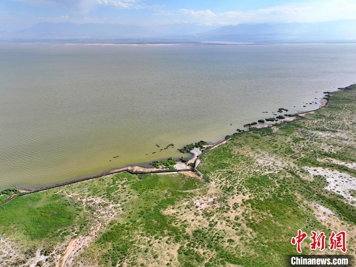 圖為航拍都蘭湖國家濕地公園?！∑钤鲚?攝
