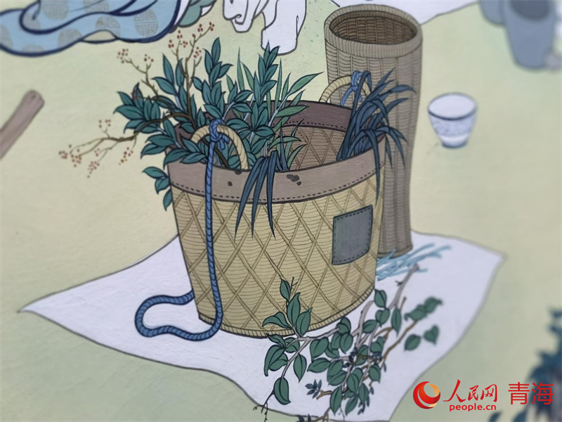 唐卡繪畫(huà)作品。人民網(wǎng) 馬可欣攝