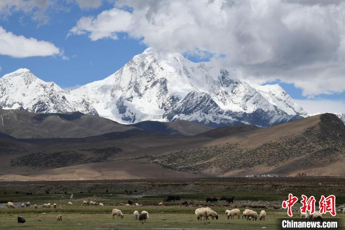 資料圖為拉薩市尼木縣境內(nèi)的瓊姆崗嘎雪山?！∝暩聛?lái)松 攝