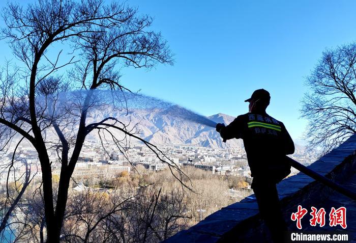 12月6日，布達(dá)拉宮消防救援大隊(duì)在布達(dá)拉宮山體林草區(qū)域開展?jié)窕ぷ鳌！㈣?攝