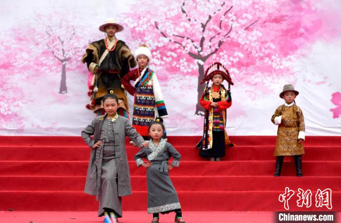 3月28日，西藏林芝第二十屆桃花旅游文化節(jié)開(kāi)幕式上的文藝表演?！±盍?攝