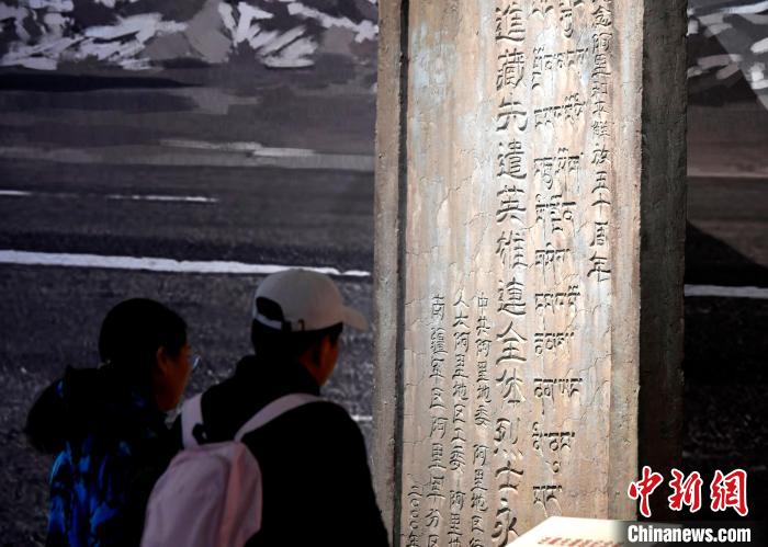 圖為5月18日，觀眾正在欣賞展覽?！±盍?攝
