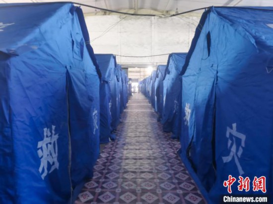 那曲火車站集中健康監(jiān)測點。　中國鐵路青藏集團有限公司拉薩車務段 供圖